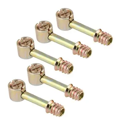 5x Furniture Connection Fastener Nut Connector Cam Cabinet • £9.54