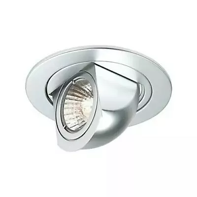 Halolite Wall Washer Adjustable Downlighter Downlight 360 Cast MR16 Chrome • £6.95