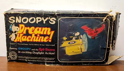 Vintage Peanuts Snoopy’s Dream Machine Motorized Display Toy • $149.95