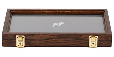 Two Timbers Medium Display Case Walnut Finish 2 X9 X15  Knife Arrowhead Pins • $79.95