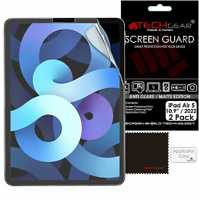 2x TECHGEAR MATTE ANTI GLARE Screen Protector For IPad Air 5 10.9  5th Gen • £3.95