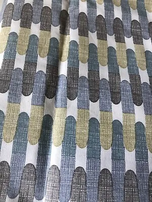 Robert Allen Fabric 2012 Textured Tiles Rain Modern Cotton Upholstery Drapery • $20