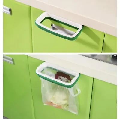 Portable Hanging Trash Rubbish Bag Holder Cabinet Door Cupboard Kitchen Bin • £4.99