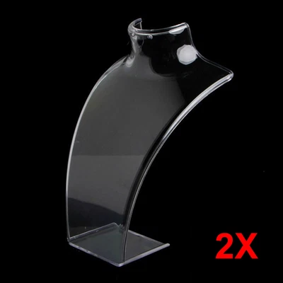 £9.58 • Buy 2PCS 210Mm Necklace Stand Jewellery Retail Display Stand Bust Holder Shop Tall