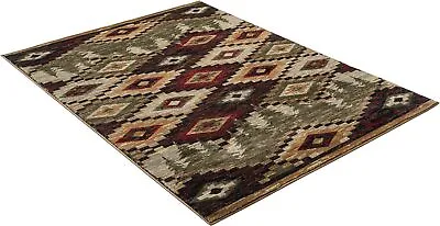 Southwestern Lodge Cabin Rustic Pine Forest Area Rug **FREE SHIPPING** • $59.50