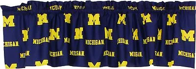 College Covers Everything Comfy Michigan Wolverines Printed Curtain Valance -... • $19.07