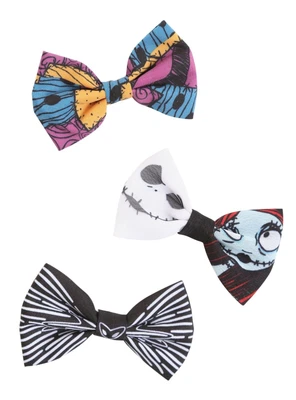$29.99 • Buy Loungefly Disney Nightmare Before Christmas Jack Sally Costume Hair Bow Set
