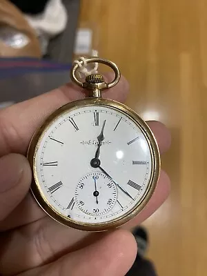 1921 Elgin Grade 387 16S Pocket Watch Gold Filled Case • $115