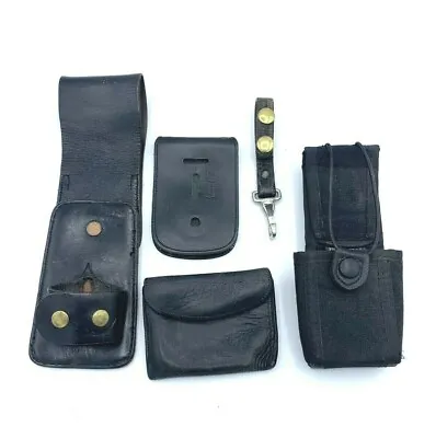 $44.95 • Buy Police Accessories Walkie Talkie Pouch Night Stick Holder & More 5 Piece Lot