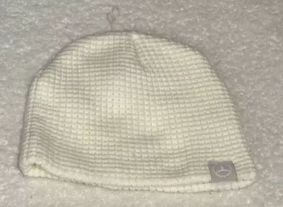 NWOT Mercedes Benz White  Soft Luxe Knit Hat Beanie • $19.99