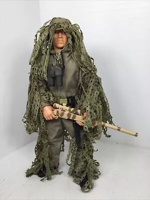 1/6 Hasbro Gi Joe Us Army / Usmc Modern Sniper In Ghillie Suit Remington M-24 • $195