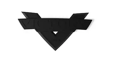 Victory Motorcycles Emblem Black Badge Logo Decal Triumph Nameplate Tank Fender • $15