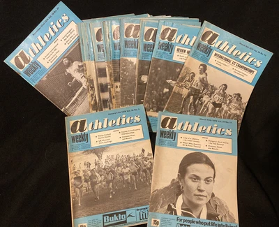 £15 • Buy Athletics Weekly Magazine X22 Issues 1975/76