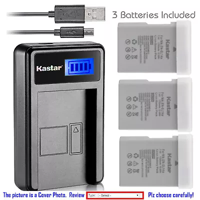 Kastar Battery LCD Charger For Nikon EN-EL14 & Nikon D3100 DSLR Nikon D3200 DSLR • $8.59