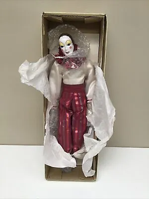 Vintage Balos ‘GIGI’ Porcelain Doll Jester Clown Mime 1984 Rare Classic • $35