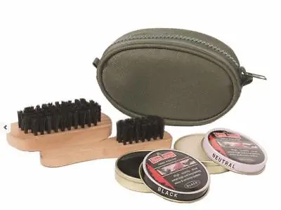 £7.99 • Buy Compact Shoe Cleaning Kit From MILTEC Of Germany Camping Cadet Hiking Military