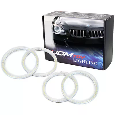 7000K 4pc White LED Headlight Angel Eye Halo Rings Kit For BMW E63/E64 6 Series • $53.99