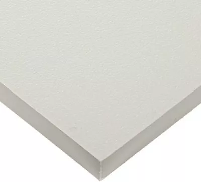 White Marine Board HDPE Polyethylene Plastic Sheet 1/4” - 0.250  Thick Textured • $9.99