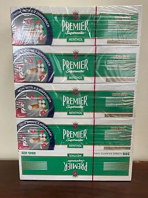 Premier Menthol King Size Cigarette Tubes 5-Boxes • $22.50