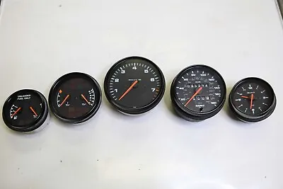 Porsche 911 964 OEM Black Face Gauges / Gauge Set 964.641.517.00 964.641.301.00 • $1999