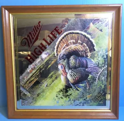 Vintage Miller High Life Show Time Turkey Beer Mirror #5399 • $109.78