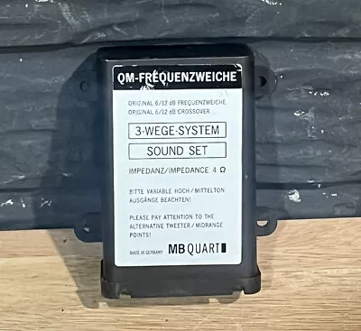 Mb Quart Qm-frequenzweiche 3-wege-system Sound Set Component • $68.99