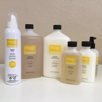$32.99 • Buy Mop Lemongrass Volume Shampoo OR Conditioner OR Root Spray OR Volume Whip 