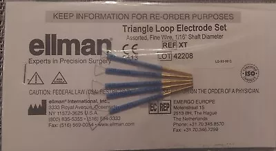 Brand NEW Ellman XT - Reusable TRIANGLE LOOP Electrode Set - 5-pieces! • $199.95