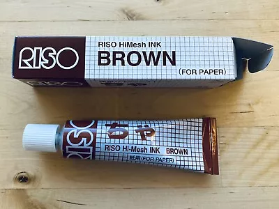 Brown - RISO Print Gocco HiMesh INK For Paper Screen Printer NEW In Box • $14