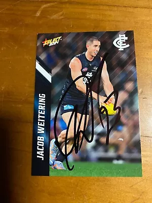 Jacob Weitering Carlton Hand Signed 2024 Select Card • $13.99