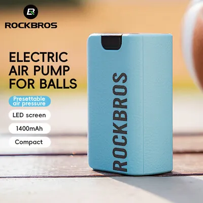 ROCKBROS Electric Air Pump Type-C Charging 1400mAh 5 Modes Portable Air Pump • $33.83