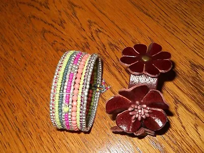 Maurices Women's Bracelets Flower And Multi-colored Lot Of 2 • $9