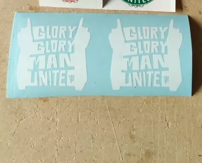 Manchester United - Glory Glory Man Utd Stickers Set Of TWO • £8