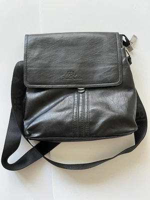 £19.99 • Buy Renato Balestra Italian Unisex Crossbody Shoulder Bag Black With Flap