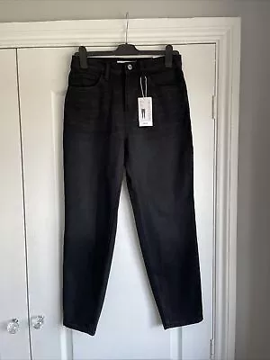 Mango Black Comfort Mom Jeans Size 10 • £22.99