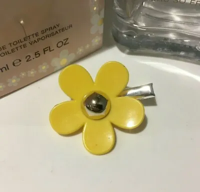 Upcycled Mark Jacobs Daisy Hair Pin Grip Slide ( 40mm Yellow ) • £3.49
