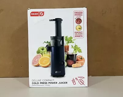 DASH Deluxe Compact Masticating Slow Juicer Easy To Clean Cold Press Juicer Blk • $12.99
