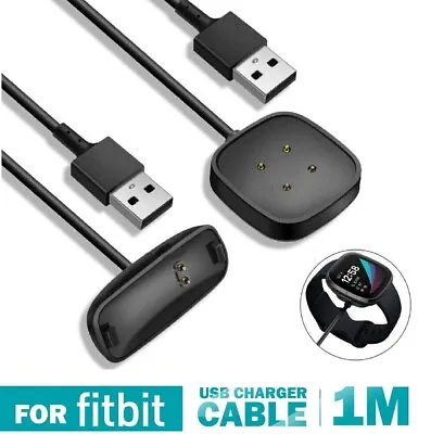 For Fitbit Versa 3 4/ Sense/Inspire 2 3/ ACE 2 3 USB Charger Cable Charging Dock • $9.99