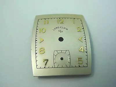 Lord Elgin Pearl Vintage 24.3mm X 20.02mm Watch Dial Subdial 6.8mm Numeral Mrkrs • $29