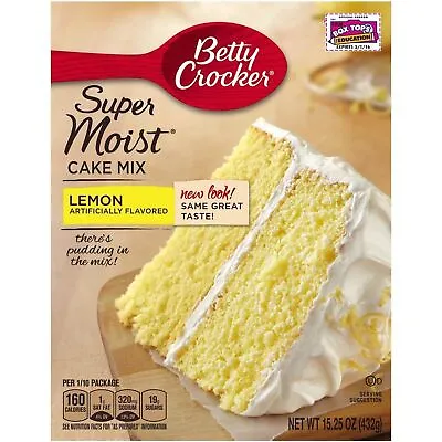 Betty Crocker Super Moist LEMON Cake Mix  432g American Cake Mix  • £7.50