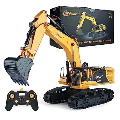 Top Race Remote Control Excavator ToyConstruction Vehicles For Boys22 Channel RC • $244.99