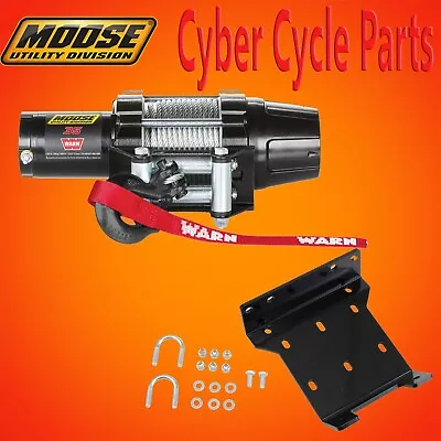 MOOSE UTILITY WINCH 3500LB W/SYNTHETIC ROPE And WINCH MOUNT 02-05 ARTIC CAT • $681.90