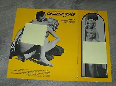 College Girls Promo Movie Pressbook Capri Marsha Jordan Sexploitation • $9.99