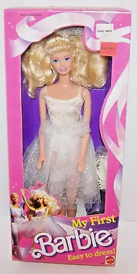 1988 MY FIRST BARBIE Easy To Dress BALLERINA Barbie DOLL MATTEL 1280 NRFB NIB • $25