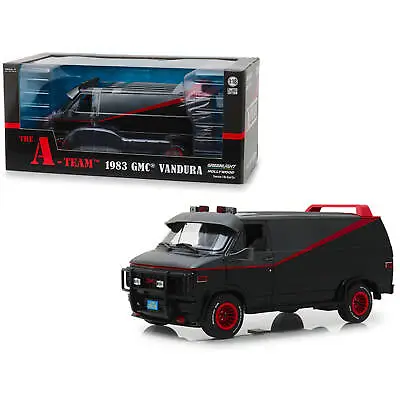 Greenlight 1/18 Diecast Model Car 1983 GMC Vandura  The A-Team  TV Series Black • $95.30