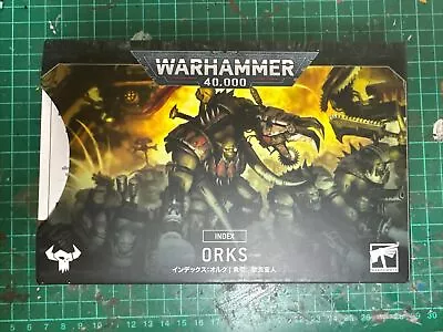 Warhammer 40K Orks Index Cards - 10th Edition. Soon To Be OOP. • £9.95