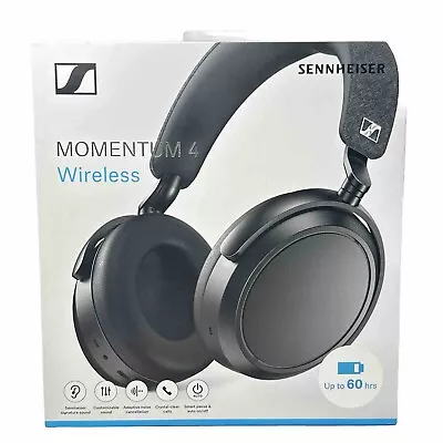 Sennheiser Momentum 4 Wireless Adaptive Noise-Canceling Headphones (Black) • $249.94