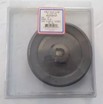 V-Belt Pulley 5/8  Bore 5  Outside Diameter For 5L 4L 250058 • $15.84