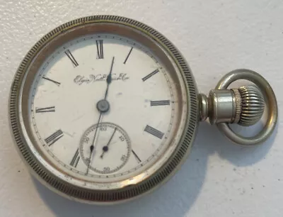 Elgin National Watch Company - Silver Vintage Pocket Watch • $89.99