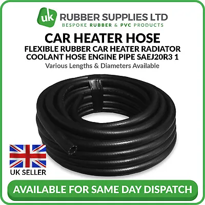 Flexible Rubber Car Heater Radiator Coolant Hose Engine Water SAEJ20R3 NEXT DAY • £10.64